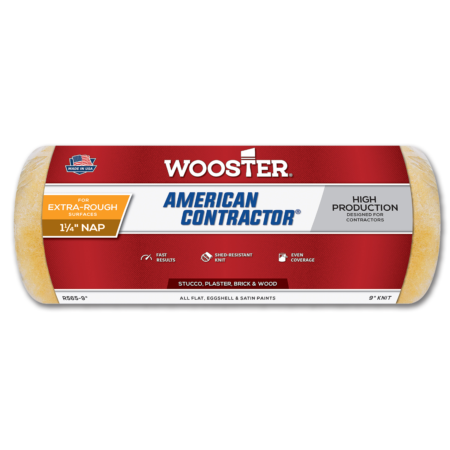 Chadwell Supply. 9" PAINT ROLLER SLEEVE WITH 11/4" NAP