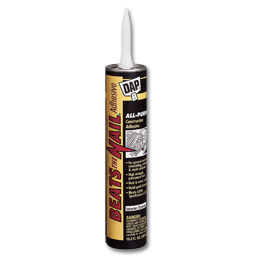Show details for DAP BEATS THE NAIL CONSTRUCTION ADHESIVE - 10.3 OZ Picture of DAP BEATS THE NAIL CONSTRUCTION ADHESIVE - 10.3 OZ