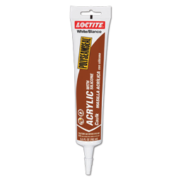 Show details for LOCTITE POLYSEAMSEAL ACRYLIC WHITE CAULK WITH SILICONE - 5.5 OZ. 12/CS Picture of LOCTITE POLYSEAMSEAL ACRYLIC WHITE CAULK WITH SILICONE - 5.5 OZ. 12/CS