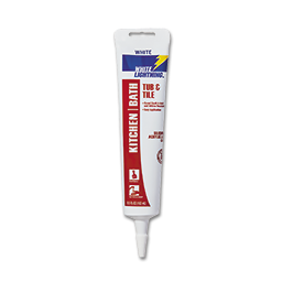 Show details for WHITE LIGHTNING TUB & TILE WHITE CAULK - 5.5 OZ. 12/CS Picture of WHITE LIGHTNING TUB & TILE WHITE CAULK - 5.5 OZ. 12/CS