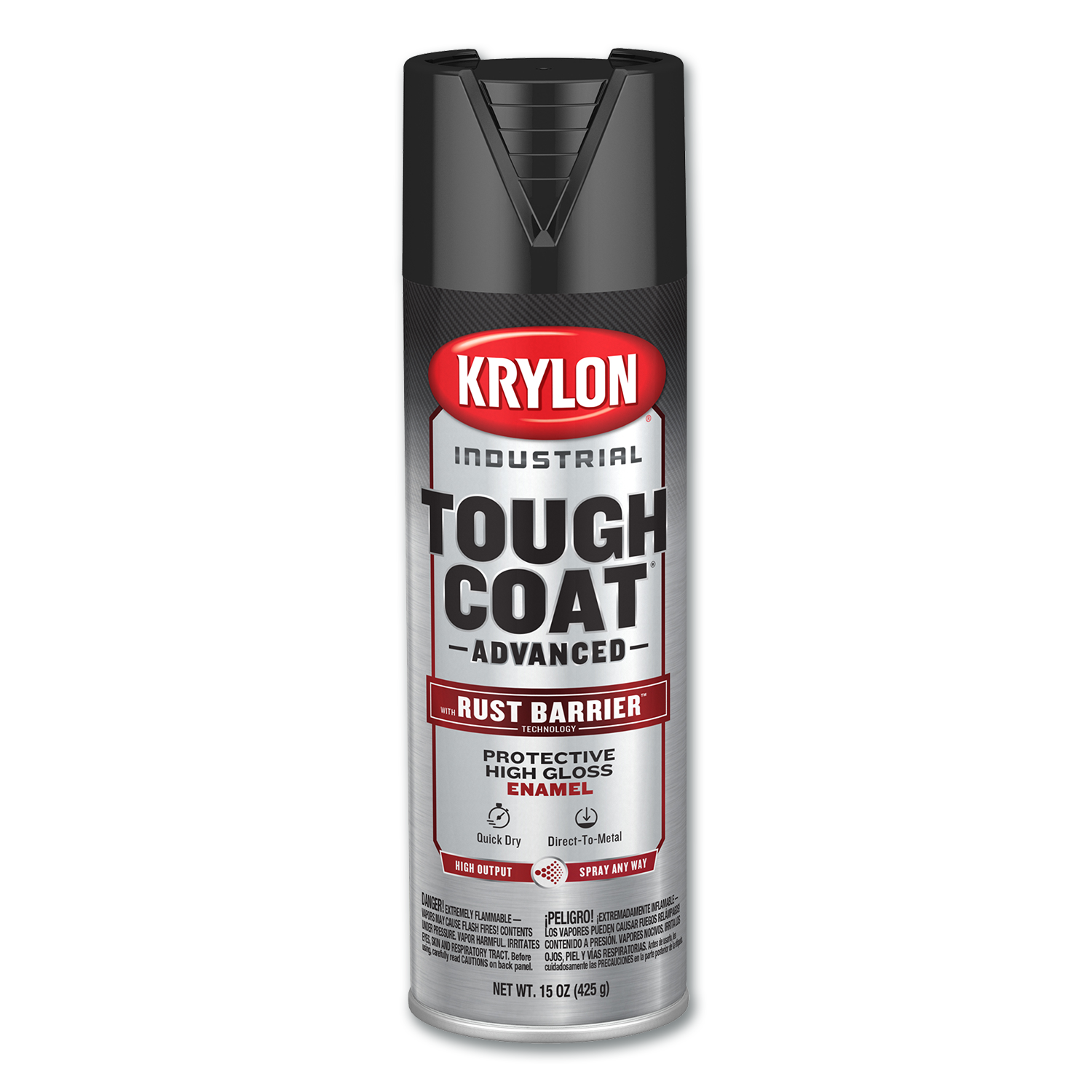 Chadwell Supply. KRYLON RUST TOUGH GLOSS BLACK SPRAY PAINT 15 OZ.