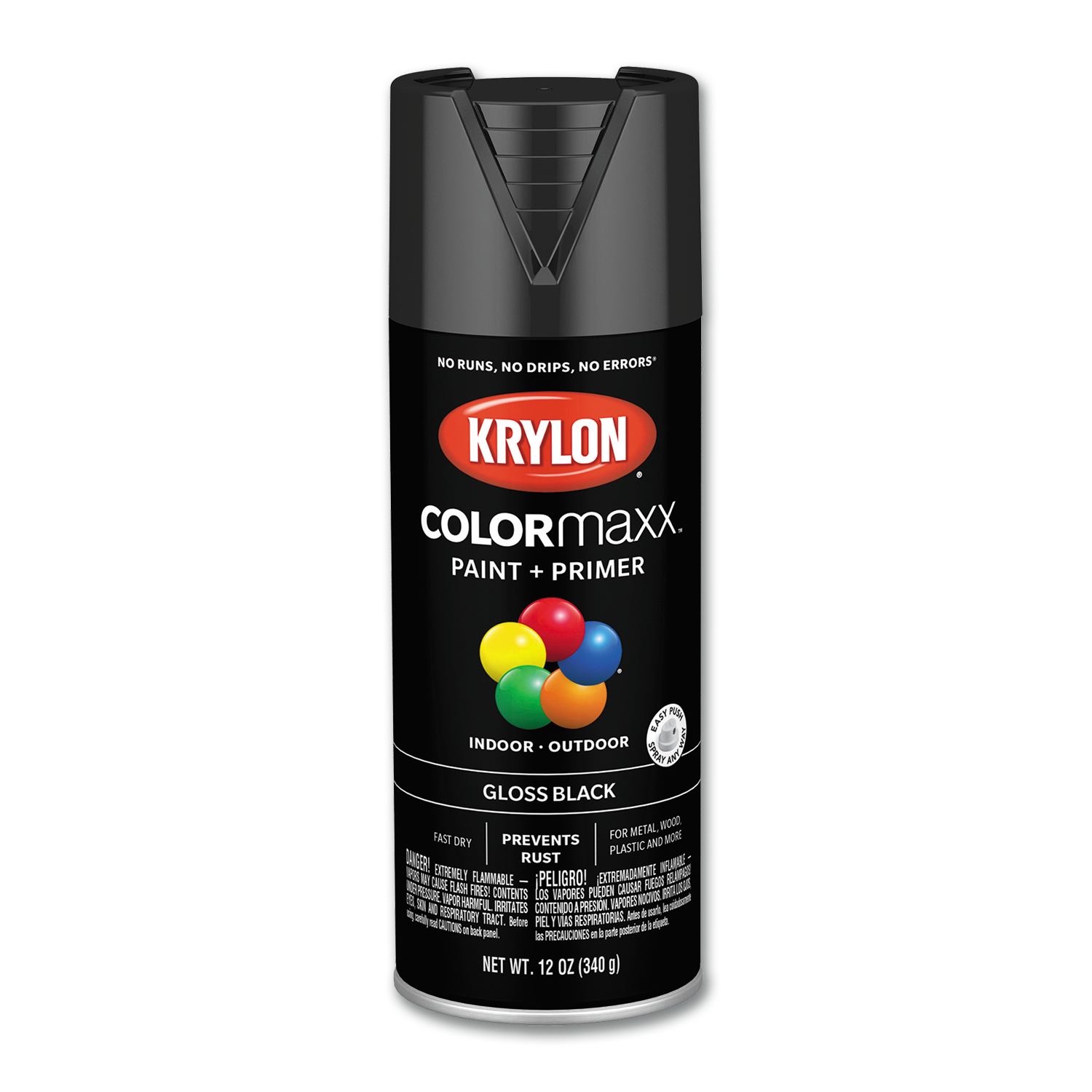 Chadwell Supply. KRYLON TOUGH COAT OSHA GLOSS BLACK SPRAY PAINT 12 OZ NET