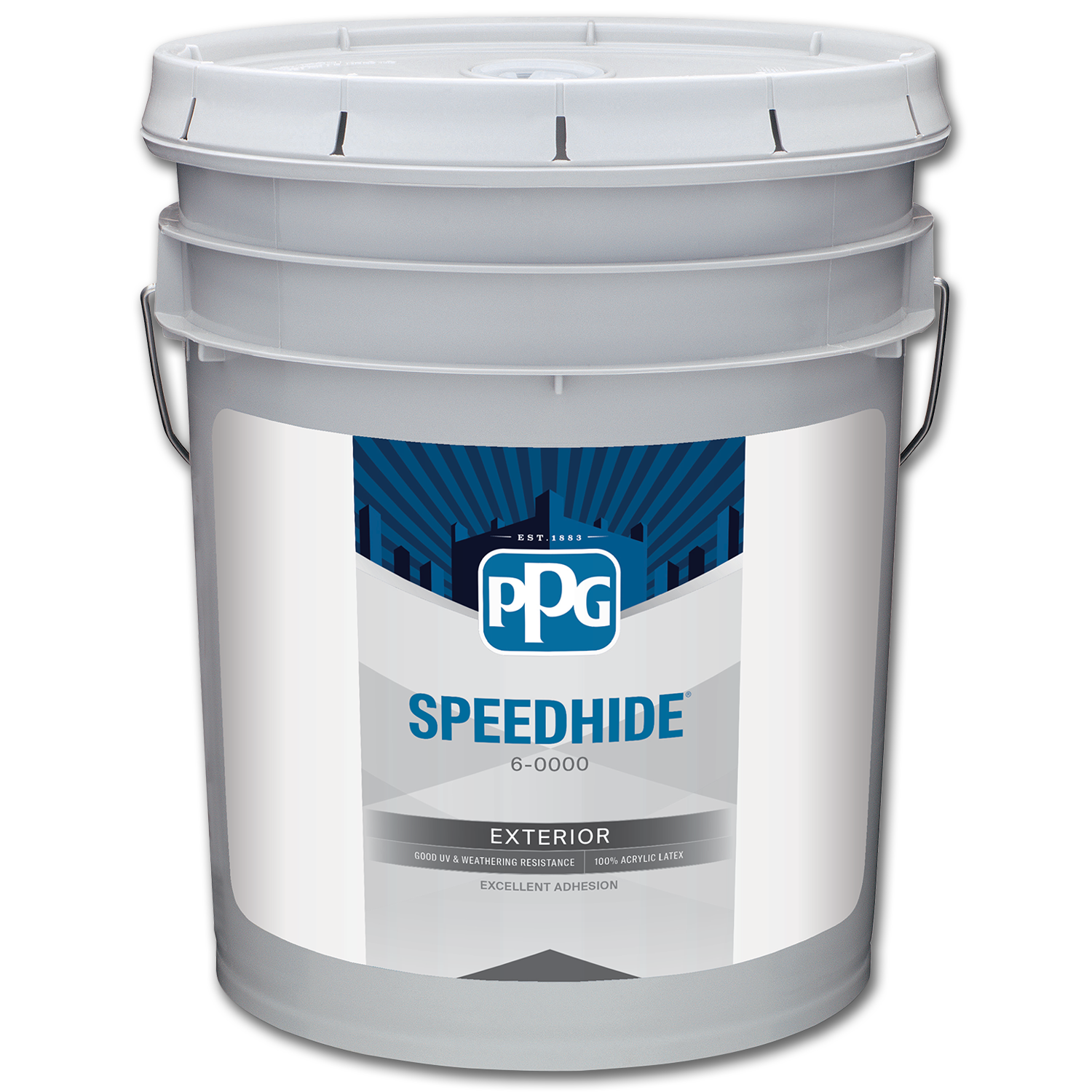 Chadwell Supply. PPG SPEEDHIDE EXTERIOR SATIN PASTEL PAINT- 5 GALLON