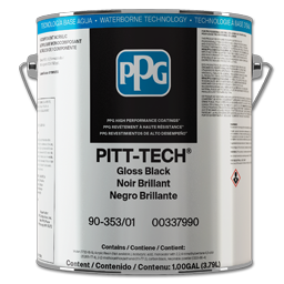 Show details for PITT-TECH INTERIOR/EXTERIOR ENAMEL GLOSS BLACK- 1 GALLON Picture of PITT-TECH INTERIOR/EXTERIOR ENAMEL GLOSS BLACK- 1 GALLON