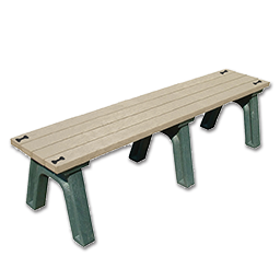 Show details for DSO- DOGIPARK 6' POLY BENCH WITH BONES - GREEN/SAND Picture of DSO- DOGIPARK 6' POLY BENCH WITH BONES - GREEN/SAND