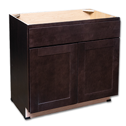 Show details for VANITY SINK BASE CABINET 24" W X 30 1/2" H X 21" D ESPRESSO Picture of VANITY SINK BASE CABINET 24" W X 30 1/2" H X 21" D ESPRESSO