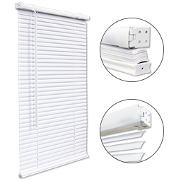Show details for CORDLESS VINYL PLUS MINI BLIND 1.5 HEADRAIL - 35X36 - WHITE Picture of CORDLESS VINYL PLUS MINI BLIND 1.5 HEADRAIL - 35X36 - WHITE