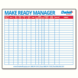 Chadwell Supply. MAKE READY DRY-ERASE BOARD – 4’X3’